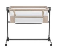 Lit Cododo Kinderkraft NESTEE UP 2 réglable 5 niveaux avec matelas pliable lit bébé 2 en 1 Beige