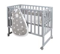 Berceau bébé cododo safe asleep® 3 en 1 étoiles Gris - Roba