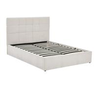 Lit coffre 140 x 190 cm - Tissu - Beige - HOPEYA de Pascal Morabito