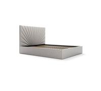 Lit coffre 140 x 190 cm - Tissu - Gris clair - RILIODA de Pascal Morabito