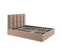 Lit coffre 140 x 190 cm - Velours - Beige - MIRDAL de Pascal Morabito Beige