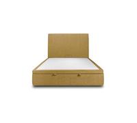 Lit coffre 140 x 200 x 39 cm en tissu sommier coffre pour 2 personnes de couleur