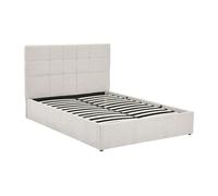 Lit coffre 160 x 200 cm - Tissu - Beige - HOPEYA de