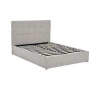 Lit coffre 160 x 200 cm - Tissu - Gris - HOPEYA de