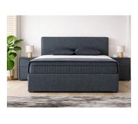 Lit coffre 160cm en tissu ALESSANDRO sans matelas