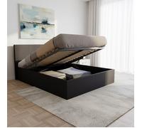 Lit coffre 160x200 BARCELONA + 1 sommier / Noir