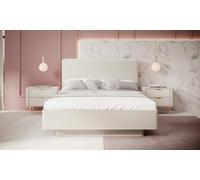 Lit coffre 160x200 cm avec chevets intégré et commode - ASTA