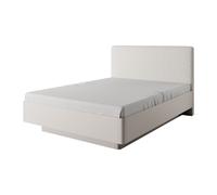 Lit coffre 160x200 cm beige sommier relevable - ASTA
