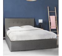 Lit coffre PARMA 160x200 + 1 sommier / Gris foncé