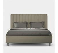 Lit coffre 160x200 simili cuir moderne Agueda M1