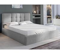 Lit coffre 180 x 200 cm - Tissu - Gris - ELIAVA de Pascal Morabito