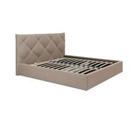 Lit 2 places Pascal Morabito Lit coffre 180 x 200 cm - Velours - Beige - STARI de