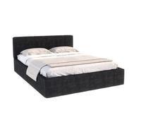 Lit coffre ATLANTA 180 x 200 cm avec sommier à lattes relevable Noir