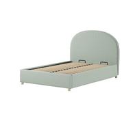 Vipack Lit coffre Moon bouclé vert 140 x 200 cm