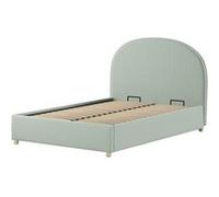 Vipack Lit coffre Moon bouclé vert 140 x 200 cm