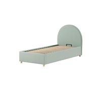 Vipack Lit Coffre Bouclé Vert Moon 90x200 cm