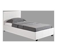 Lit coffre Carla - 90 x 190 cm - Banc Blanc G