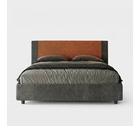 Lit-coffre double 160x190 avec conteneur en tissu Rosal Norris Labirinto