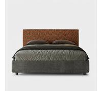 Lit-coffre double en tissu 160x190 conteneur de rangement moderne Arla Norris Er