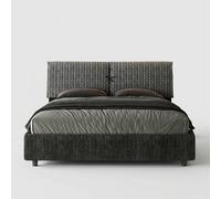 Lit-coffre double en tissu conteneur de rangement 160x190 Mados Giada Aragona