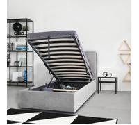 WEBER INDUSTRIES Lit Coffre Parma 90x190 + 1 sommier/Gris Clair