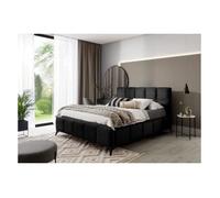 Lit Coffre Modèle Hawai - Luxury Design Bed Black - Lit + sommier 180x200cm