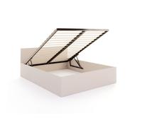 Lit coffre Panama 120x200 - Sommier inclus Cachemire