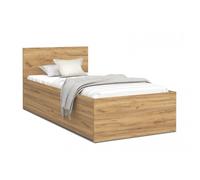 Lit coffre Panama 90x190 - Sommier inclus Chêne