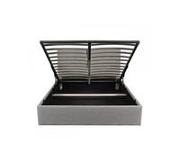 Lit coffre PARMA 160x200 avec 1 sommier - Gris clair