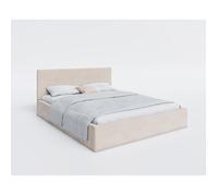 Lit coffre RINO 120 x 200 cm - Sommier inclus Beige