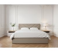 Lit coffre ROMANE beige 180x200 BOBOCHIC 180x200 Beige