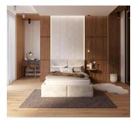 Lit coffre Tesia 120x200 - Sommier inclus Crème