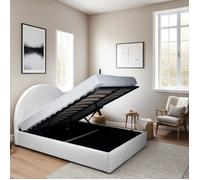 WEBER INDUSTRIES LIT Coffre Tissu Bouclette 160x200 Sherpa + SOMMIER/Blanc