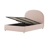 Lit coffre - VIPACK - Moon - 140x200 cm - Rose - Espace de rangement