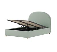 Vipack Lit coffre Moon bouclé vert 140 x 200 cm