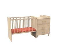 Lit combiné 120x60 évolutif en 90x190 arty - arty marron 60X120