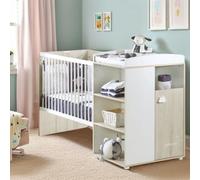 Lit Combiné - 120x60cm - Evolutif en 90x190cm - Babyprice Smile - Hetre