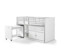 Lit Combiné Compact "Bonny" 90x200cm Blanc
