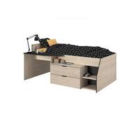 Lit Combiné enfant Kim Chene Jackson et 90 190 200 cm Noir