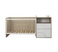 Lit combiné évolutif 70x140 cm - GALIPETTE - 1P4L605 - Marron
