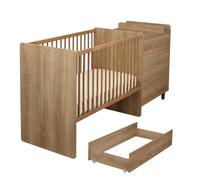 Sauthon Lit combiné évolutif et réversible Mokka (60 x 120 cm)