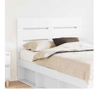 Lit complet - meuble et sommier et matelas Vidaxl Tête de lit avec tête de lit Blanc 135 cm Bois d'ingénierie