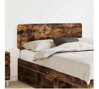 Lit complet - meuble et sommier et matelas Vidaxl Tête de lit Chêne fumé 135 cm Bois d'ingénierie