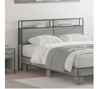 Lit complet - meuble et sommier et matelas Vidaxl Tête de lit de rangement Sonoma gris 150 cm Bois d'ingénierie