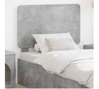 Lit complet - meuble et sommier et matelas Vidaxl Tête de lit Gris béton 100 cm Bois d'ingénierie