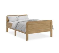 Homestyle4u Lit confortable pour personnes âgées, 140 x 200 cm, bois naturel