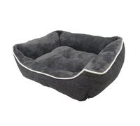 Lit confort carré classic pour chien Nobby Pet Arno Gris 73x59x18 cm