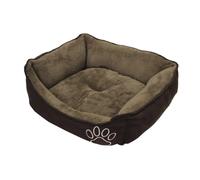 Lit confort carré classic pour chien Nobby Pet Mero Marron 65x51x18 cm