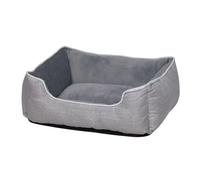 Nobby lit de confort carré Classic "PURNA" gris 50 x 40 x 17 cm