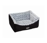 Lit confort carré pour chien Nobby Pet Arusha Noir 60x48x19 cm